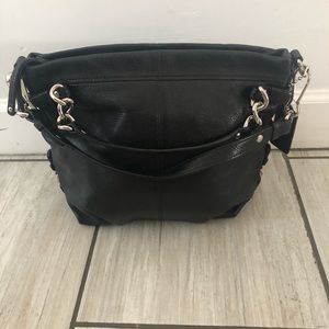 Coach Black Leather Hobo Satchel